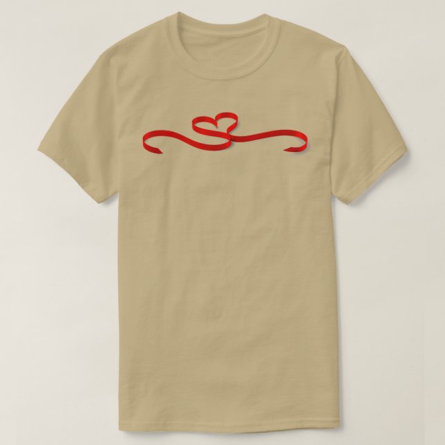 Heart Ribbon Valentines Day 2022 2 T-Shirt (Design Front)
