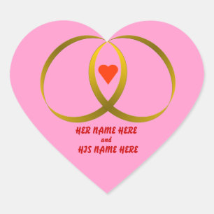 HEART & RING STICKER