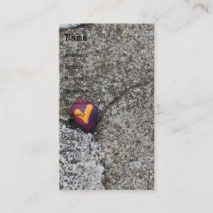 Heart Rock and Fossil Rock Business Card