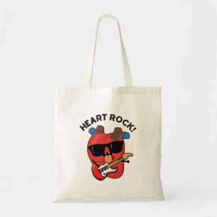 Heart Rock Funny Music Pun  Tote Bag