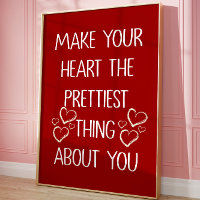 Heart Romantic Self Love Quote Trendy Aesthetic