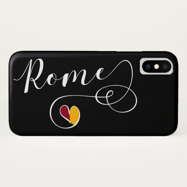 Heart Rome Mobile Phone Case, Italy Case-Mate iPhone Case (Back (Horizontal))