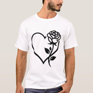 Heart Rose  T-Shirt