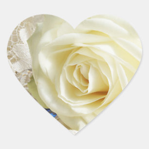 Heart Rose Wedding Stickers
