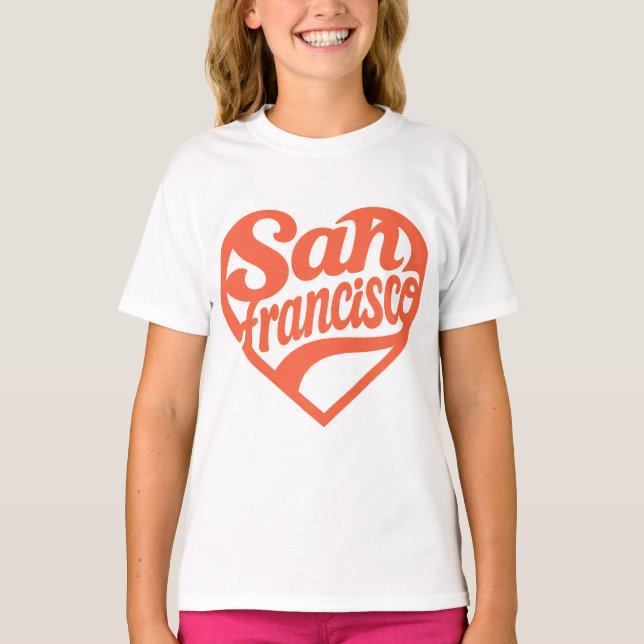 Heart San Francisco  T-Shirt (Front)