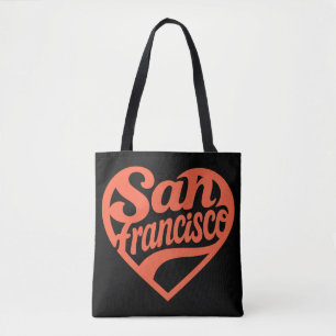 Heart San Francisco Tote Bag