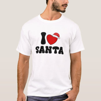 Heart Santa Christmas Santa Hat T-Shirt