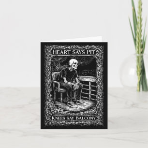 Heart Says Pit Knees Say Card