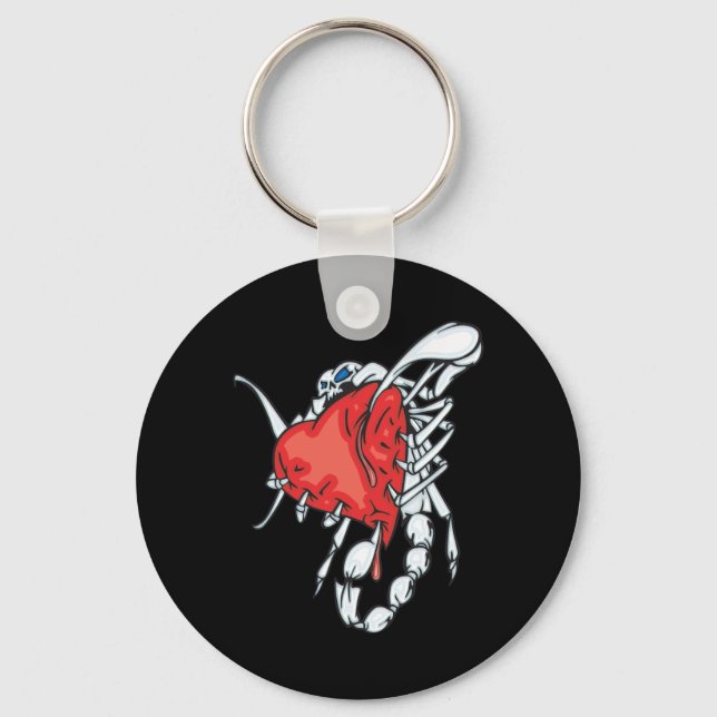 Heart Scorpion Key Ring (Front)