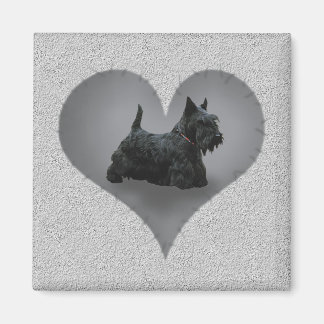 Heart Scottie Magnet
