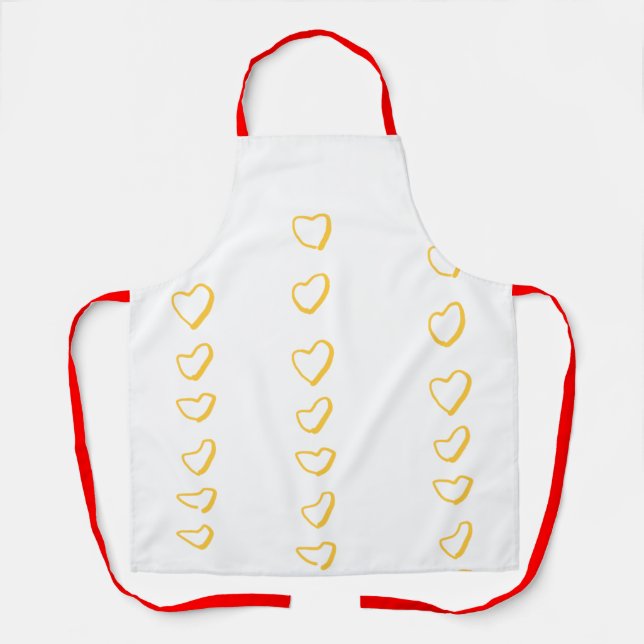 Heart Scroll Apron (Front)