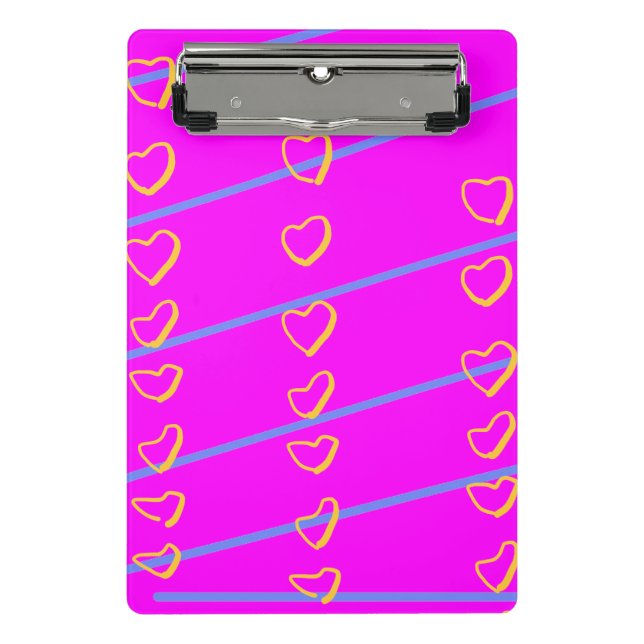 Heart Scroll Mini Clipboard (Front)