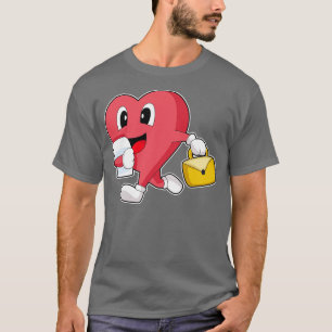 Heart Secretary Briefcase T-Shirt