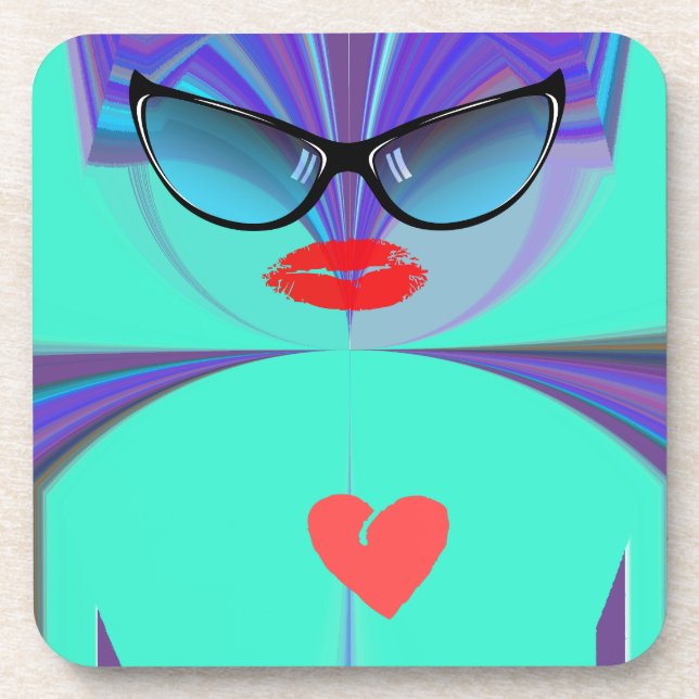 Heart Selfie Coaster (Front)