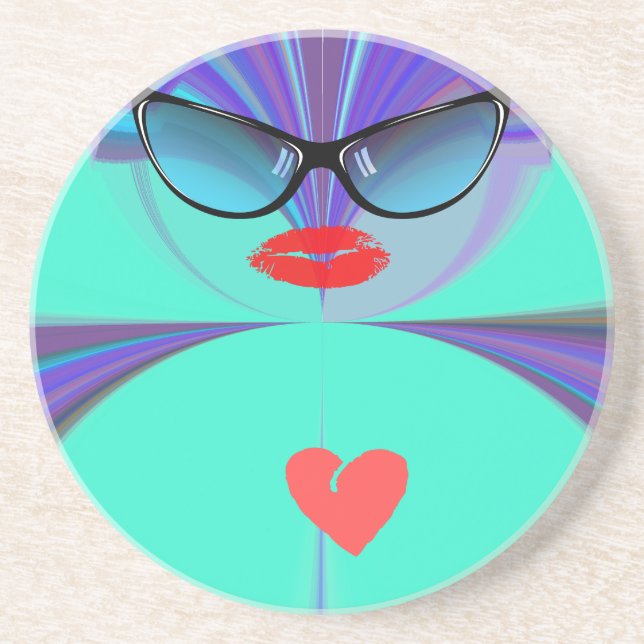 Heart Selfie Coaster (Front)