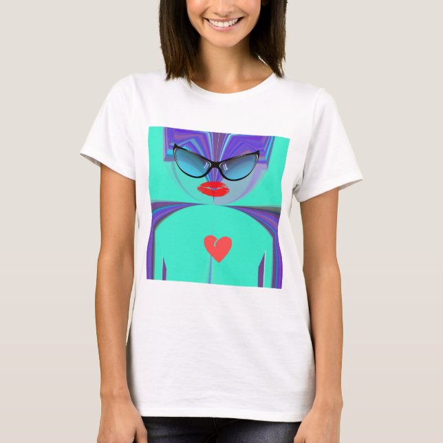 Heart Selfie T-Shirt (Front)