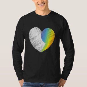 Heart Semicolon Mental Health Awareness Men Women T-Shirt
