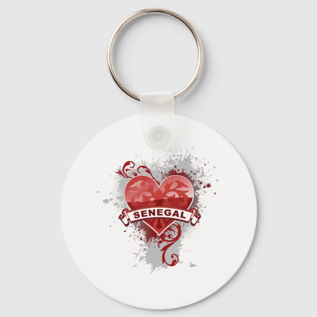 Heart Senegal Key Ring (Front)