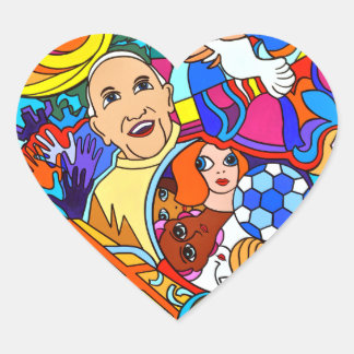 heart set, glossy or matte heart sticker