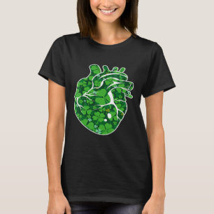 Heart Shamrock Cardiac Nurse St Patricks Day Irish T-Shirt