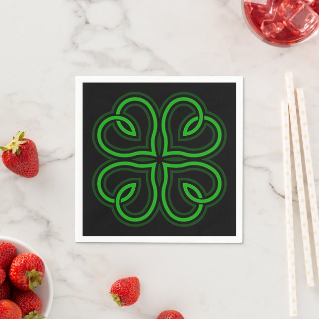Heart Shamrock Napkin (Insitu)