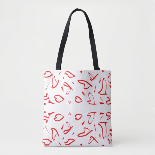 Heart shape design tote bag (Front)