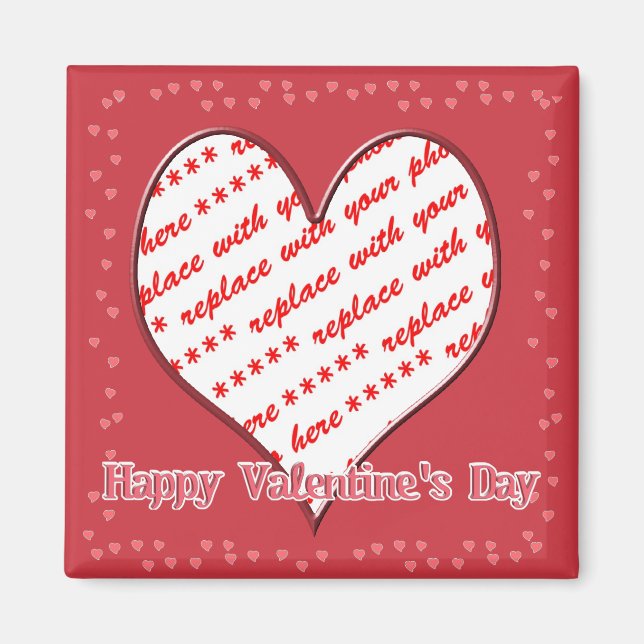 Heart Shape Frame Magnet (Front)