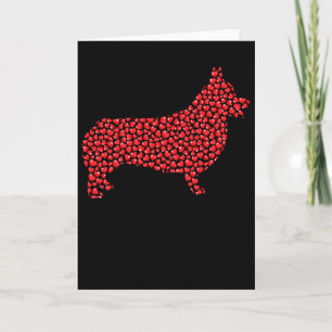 Heart Shape Love Welsh Corgi Dog Valentine's Day M Card