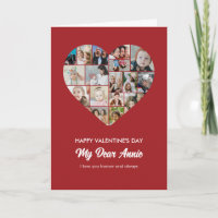 Heart Shape Photo Collage Happy Valentine's Day