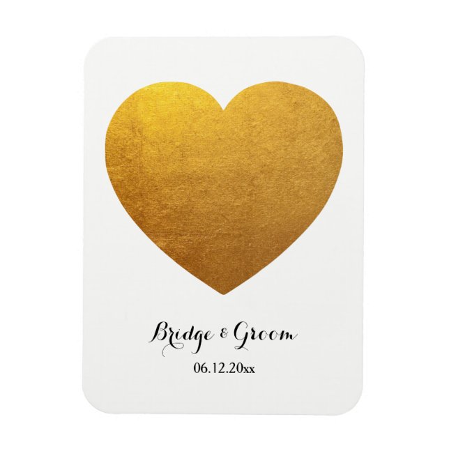 Heart Shape Photo Personalised Wedding Anniversary Magnet (Vertical)