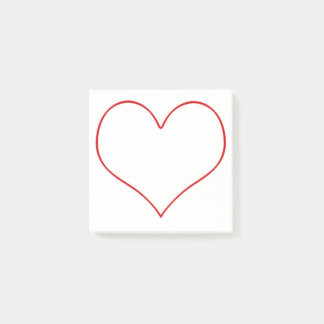 Heart Shape Post-it Notes
