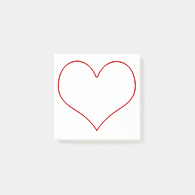 Heart Shape Post-it Notes (Front)