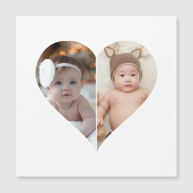 Heart Shaped 2 Photo Collage (Front)