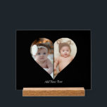 Heart Shaped 2 Photo Collage Poster<br><div class="desc">This Custom Heart Shaped Photo design beautifully arranges your favourite memories into the shape of a heart, symbolising love and connection. Perfect for special occasions like anniversaries, weddings, or Valentine's Day, this design highlights your cherished moments meaningfully and artfully. Its unique layout creates a visually captivating keepsake, ideal for gifting...</div>