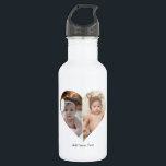 Heart Shaped 2 Photo Collage Poster 532 Ml Water Bottle<br><div class="desc">This Custom Heart Shaped Photo design beautifully arranges your favourite memories into the shape of a heart, symbolising love and connection. Perfect for special occasions like anniversaries, weddings, or Valentine's Day, this design highlights your cherished moments meaningfully and artfully. Its unique layout creates a visually captivating keepsake, ideal for gifting...</div>