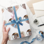 Heart Shaped 2 Photo Collage Wrapping Paper<br><div class="desc">This Custom Heart Shaped Photo design beautifully arranges your favourite memories into the shape of a heart, symbolising love and connection. Perfect for special occasions like anniversaries, weddings, or Valentine's Day, this design highlights your cherished moments meaningfully and artfully. Its unique layout creates a visually captivating keepsake, ideal for gifting...</div>