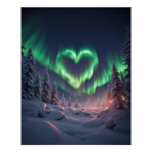 Heart Shaped Aurora Borealis