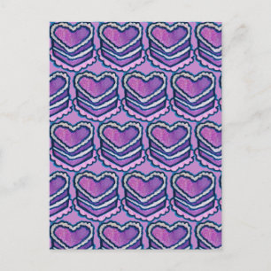 Heart Shaped Birthday Cake Postcard