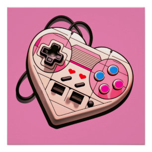 HEART SHAPED BOX-RETRO GAMER POSTER