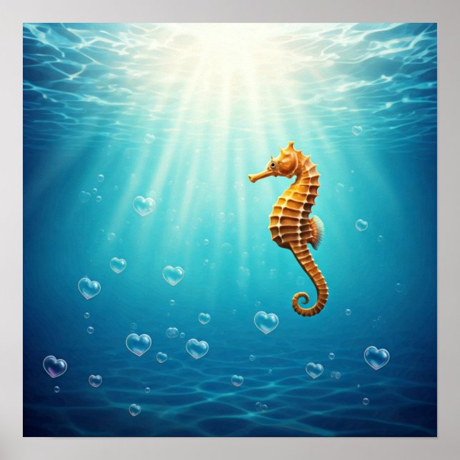 Heart Shaped Bubbles Poster (Front)