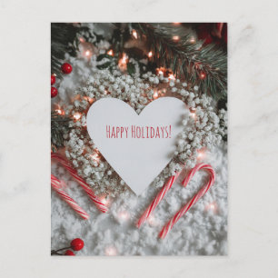 Heart-shaped Christmas card 