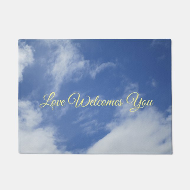 Heart-shaped Clouds Mat (Front)