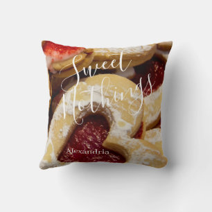 Heart Shaped Cookie Photo Sweet Nothings Cushion