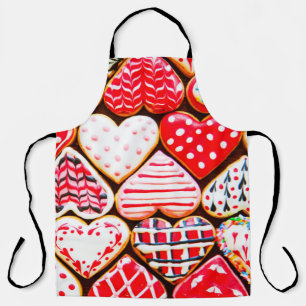 Heart shaped cookies icing for Valentine's day del Apron