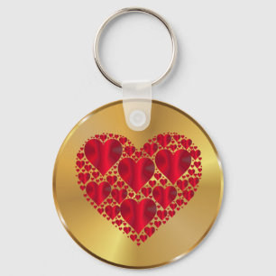 Heart Shaped Design Key Ring