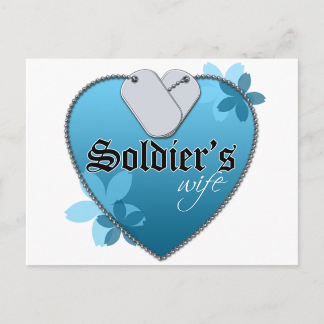 Heart Shaped Dog Tags Postcard (Front)