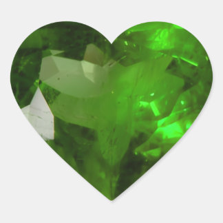 Heart‑Shaped Emerald Heart Sticker