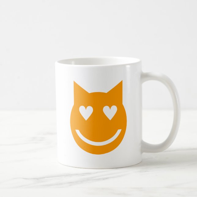 Heart Shaped Eyes Emoji Coffee Mug (Right)