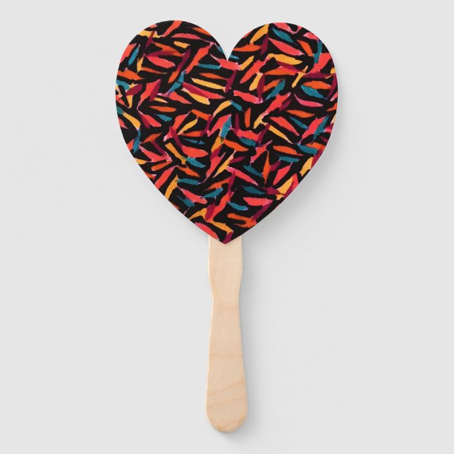 Heart Shaped Hand Fan  (Front)