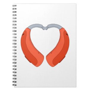 Heart Shaped Hearing Aid Notebook